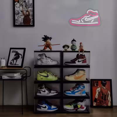 چراغ دیواری نئون دیزاین طرح Shoes-GL_PN