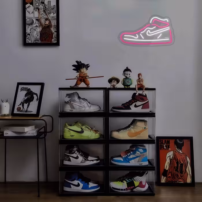 چراغ دیواری نئون دیزاین طرح Shoes-GL_PN