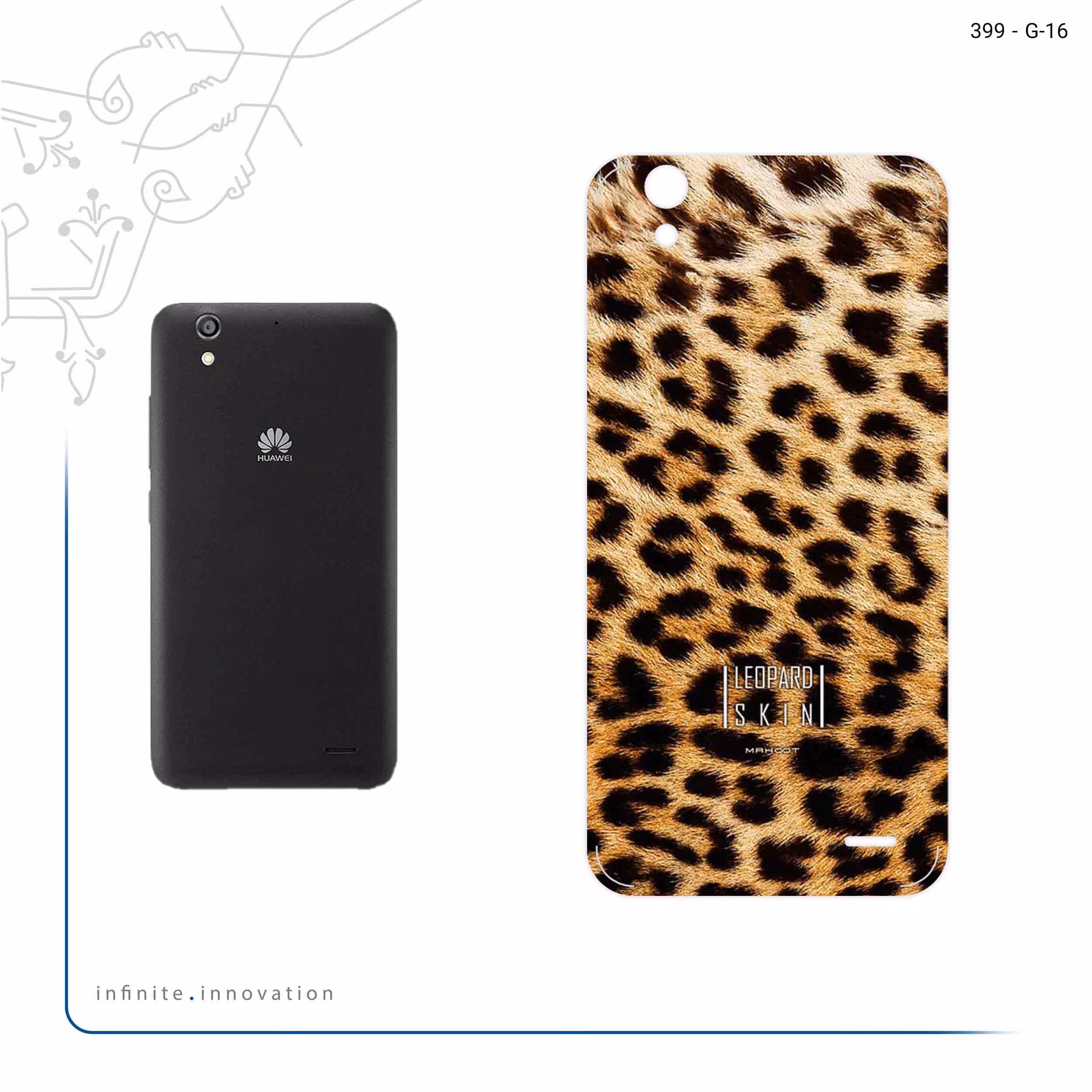 برچسب پوششی ماهوت مدل Leopard Skin مناسب برای گوشی موبایل هوآوی Ascend G630