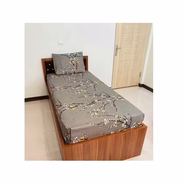 سرویس ملحفه مدل گل یخ کد 120 یک نفره دو تکه