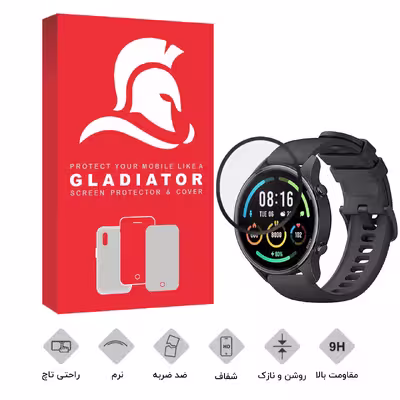 محافظ صفحه نمایش گلادیاتور مدل GWP1000 مناسب برای ساعت هوشمند شیائومی Mi Watch Color Sport