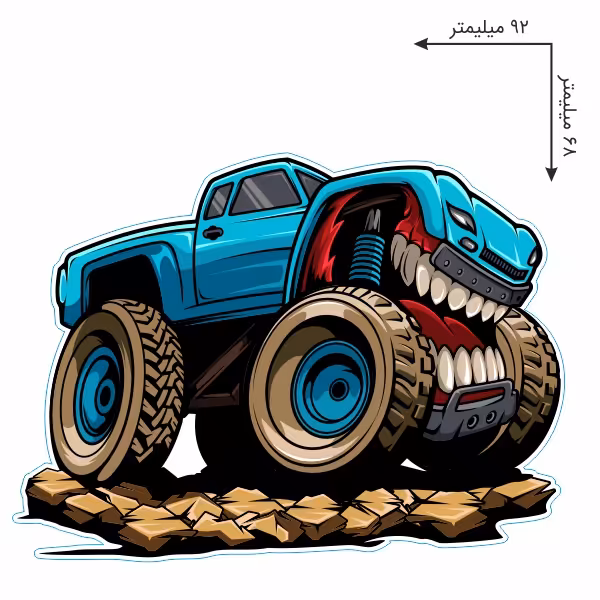 برچسب بدنه خودرو طرح آفرود