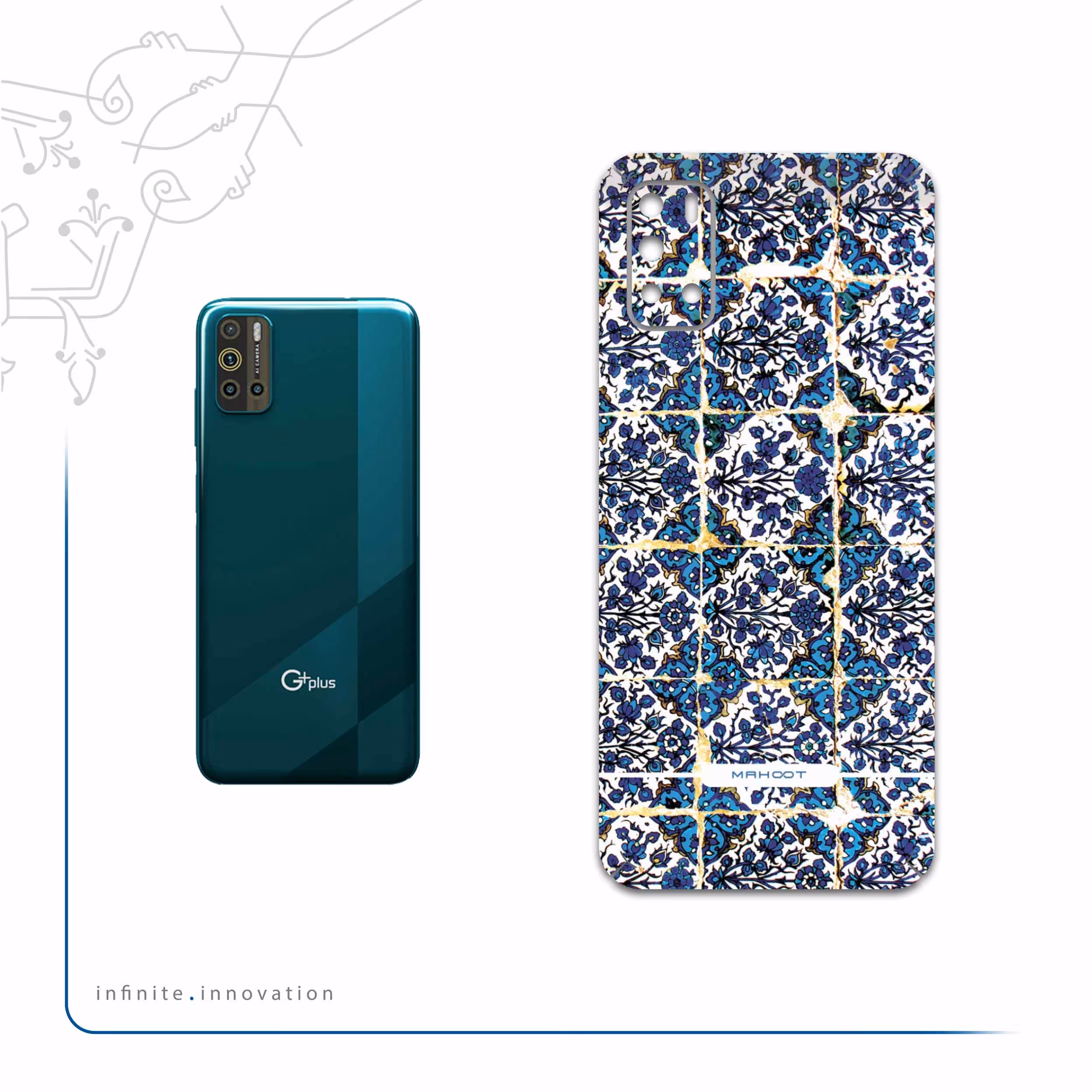 برچسب پوششی ماهوت مدل Iran-Tile1 مناسب برای گوشی موبایل جی پلاس Z10