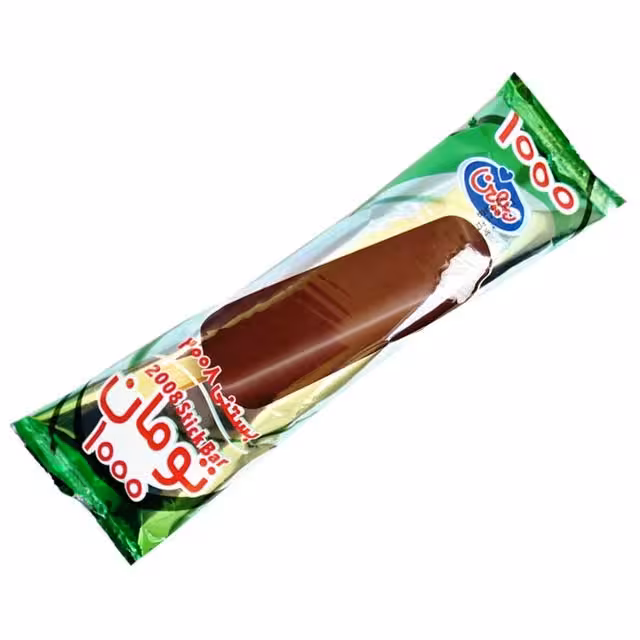 بستنی 2008 وانیلی با روکش شکلات میهن 62 گرمی