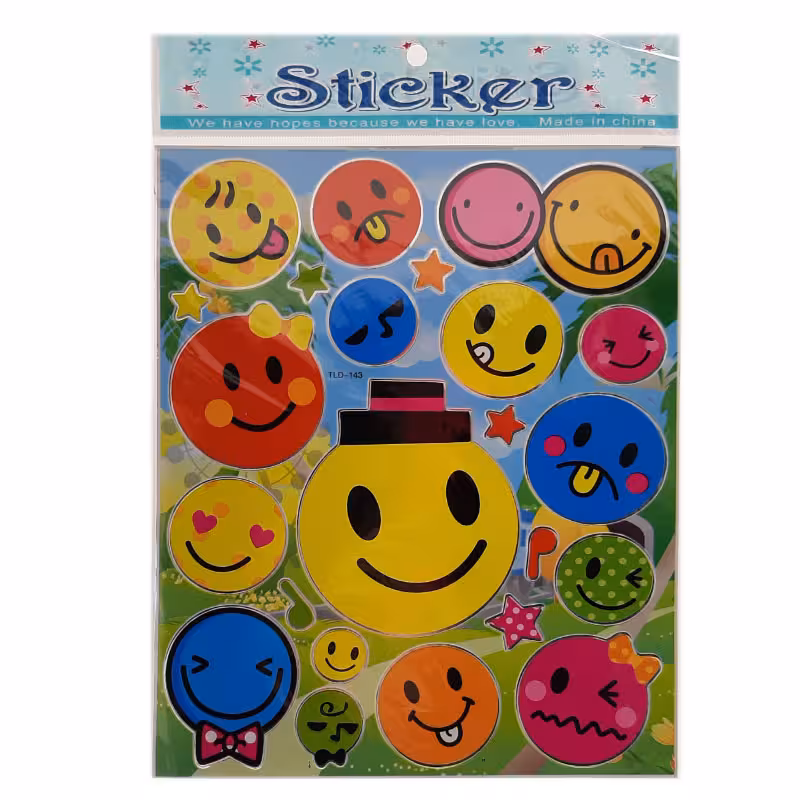 خرید برچسب طرح ایموجی صورتک کد TLD-143