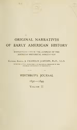 خرید و دانلود نسخه کامل کتاب Winthrop's Journal "History of New England" 1630-1649