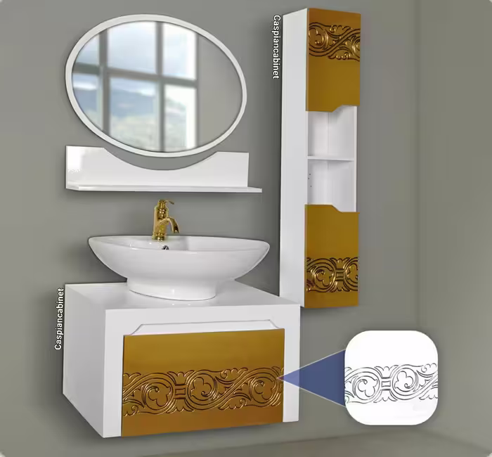 روشویی کابینت دار ID 3000 سفید70 سانت
