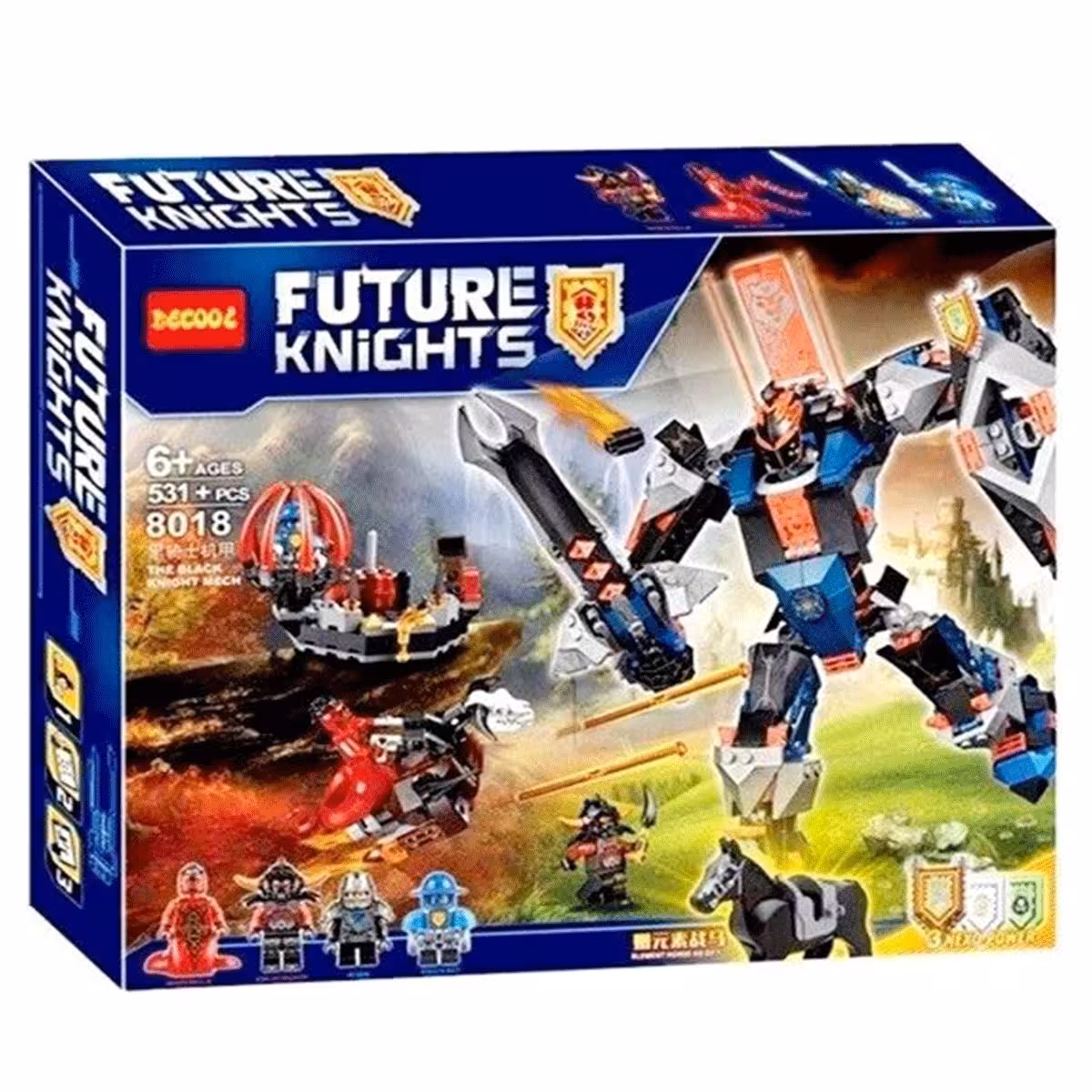 ساختنی دکول مدل فیوچر نایتس کد 8018 تعداد قطعات 531