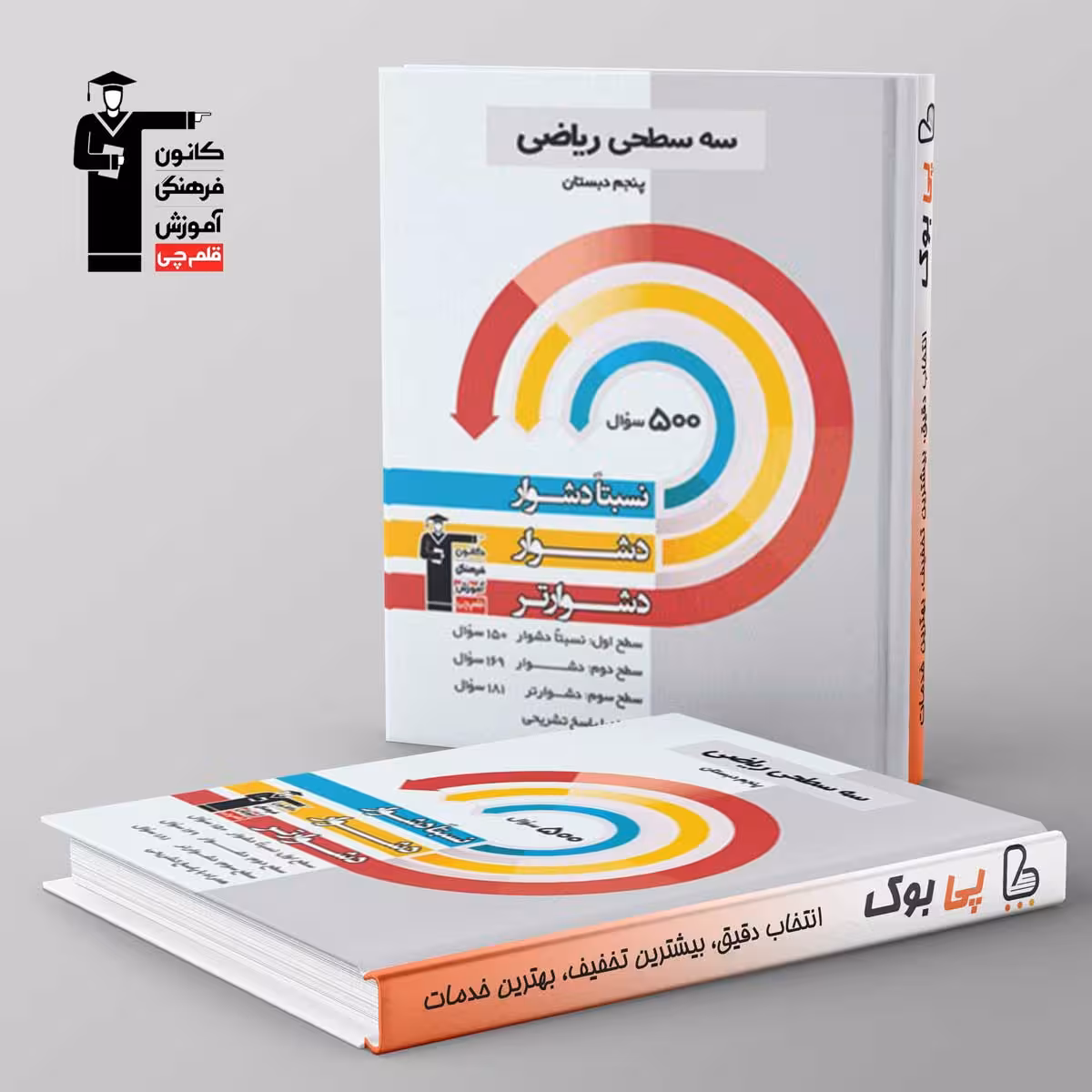 سه سطحی ریاضی پنجم دبستان قلم چی