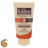 ضدآفتاب فاقد چربی کرم پودری بژ طبیعی Ellaro الارو مدل SPF30