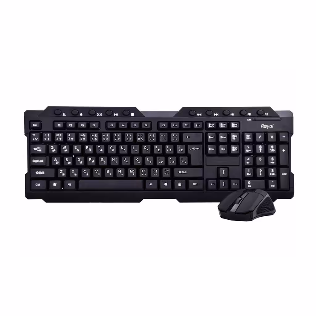 کیبورد و ماوس بی سیم رویال مدل KM-815