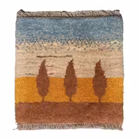 گبه دستباف نیم متری طرح قشقایی کد 4030335