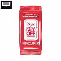 دستمال مرطوب قرمز دافی مدل Face Off بسته 55 عددی
