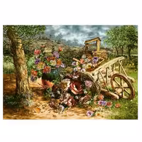 طرح گل وکالسکه گل کد 25101