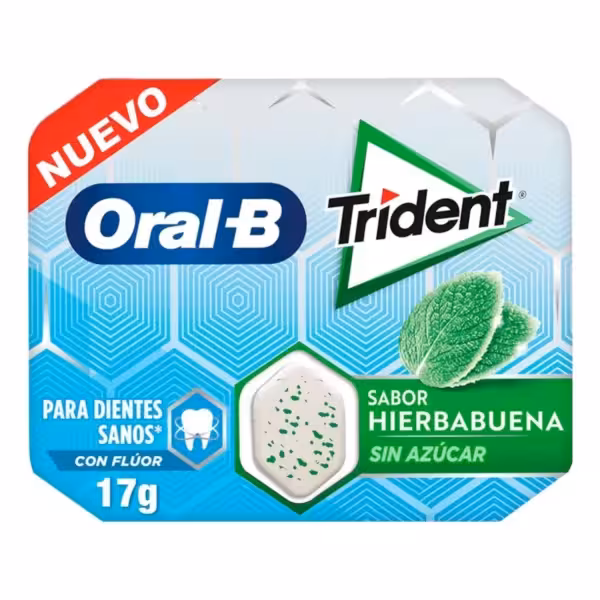 آدامس  بدون قند تریدنت به سفارش اورال بی for healthy teethحفظ سلامتی دندان (طعم نعنا) تایید شده توسط نظام دندانپزشکی اسپانیا  بسته 10 عددی  ساخت اسپانیا