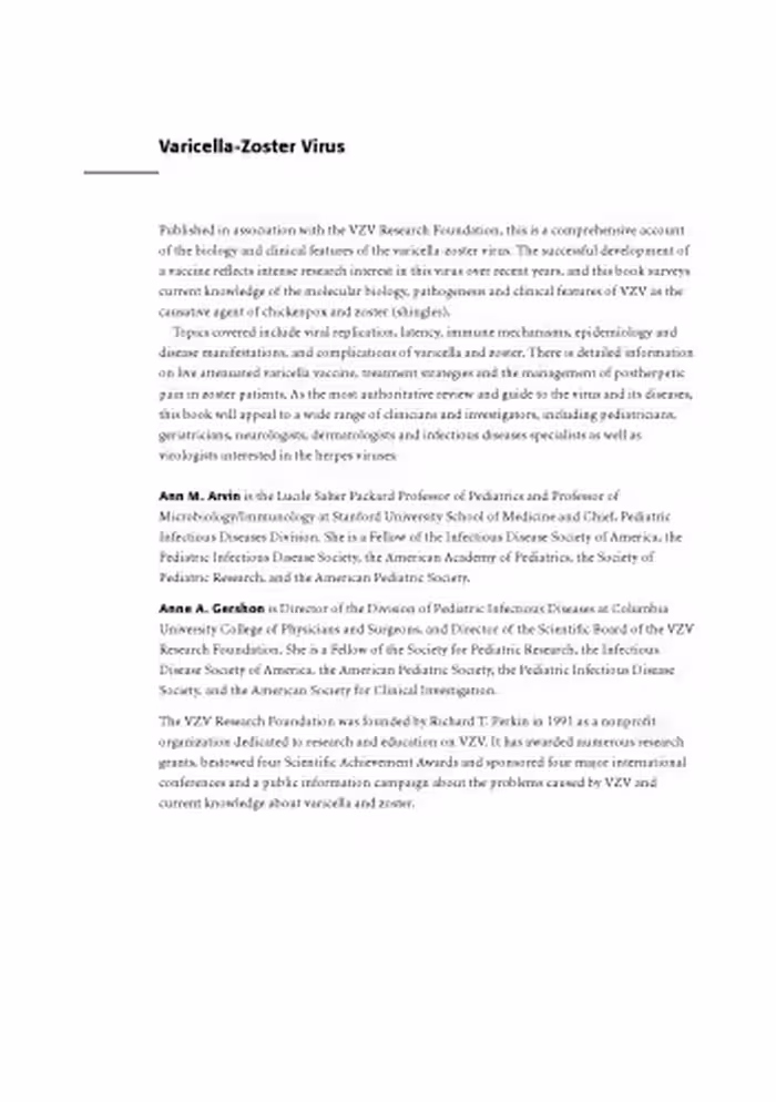 خرید و دانلود نسخه کامل کتاب Varicella-Zoster Virus: Virology and Clinical Management