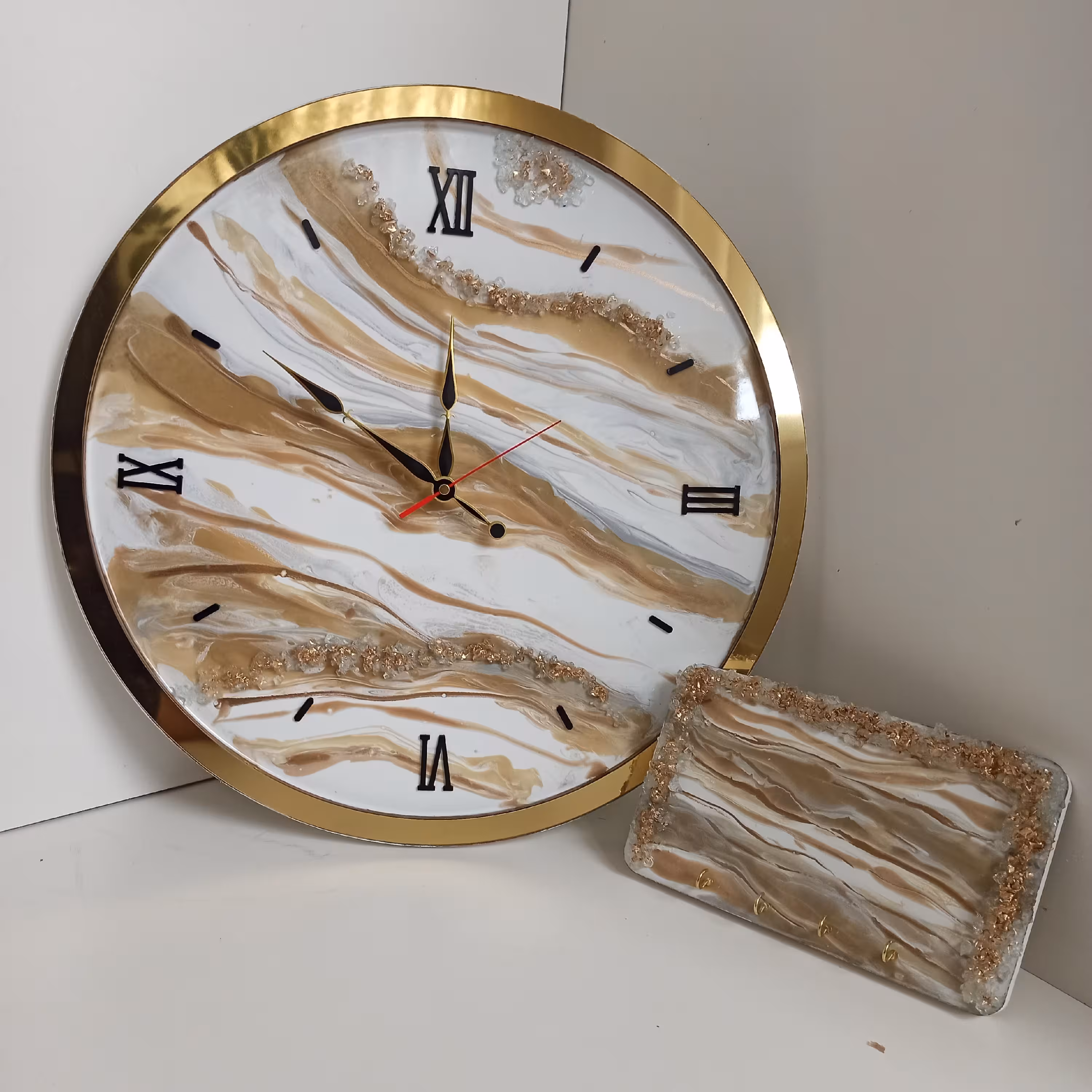 ساعت دیواری رزینی قطر 50 