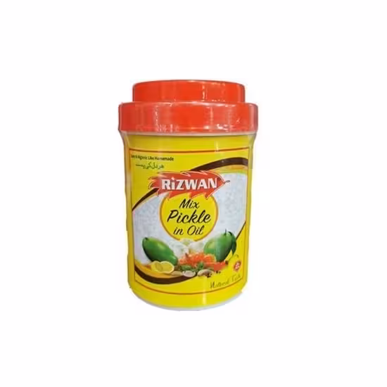 ترشی مخلوط رضوان Rizwan وزن 1000 گرم