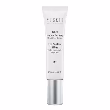 کرم سه کاره دورچشم فیلرساسکین مدل soskin- Eye contour filler (پرکننده خطوط، ضدپف و ضدکبودی)