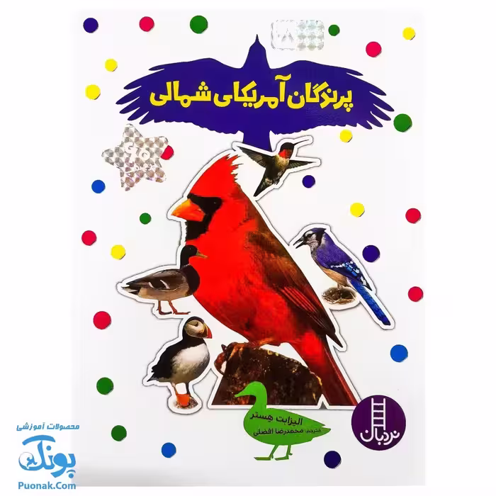 کتاب پرندگان آمریکای شمالی بچسبان و بیاموز 18 به همراه 60 برچسب