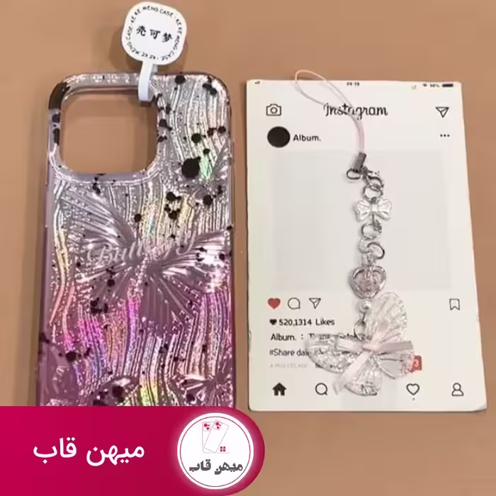 قاب گوشی آیفون butterfly in blood - کد (81206)