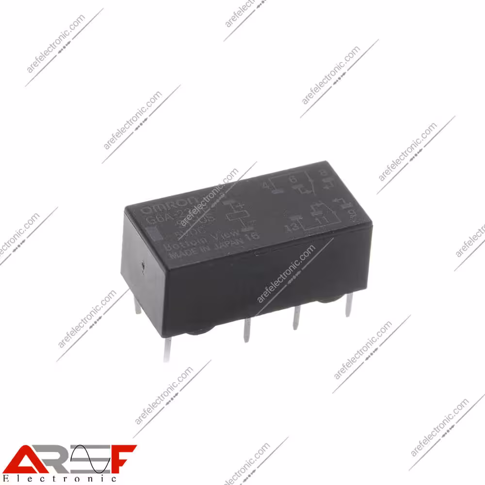 رله امرن مخابراتی مدل G6A-234P-ST-US دارای 5 ولت و 8 پین - فروشگاه عارف الکترونیک