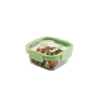 ظرف نگهدارنده شیشه ای مربع 800 میلی لیتر لکوئه اسپانیا lekue