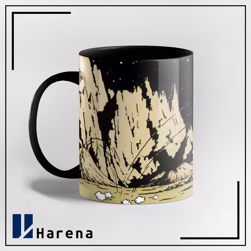 ماگ داخل رنگی دوپونت ها روی ماه