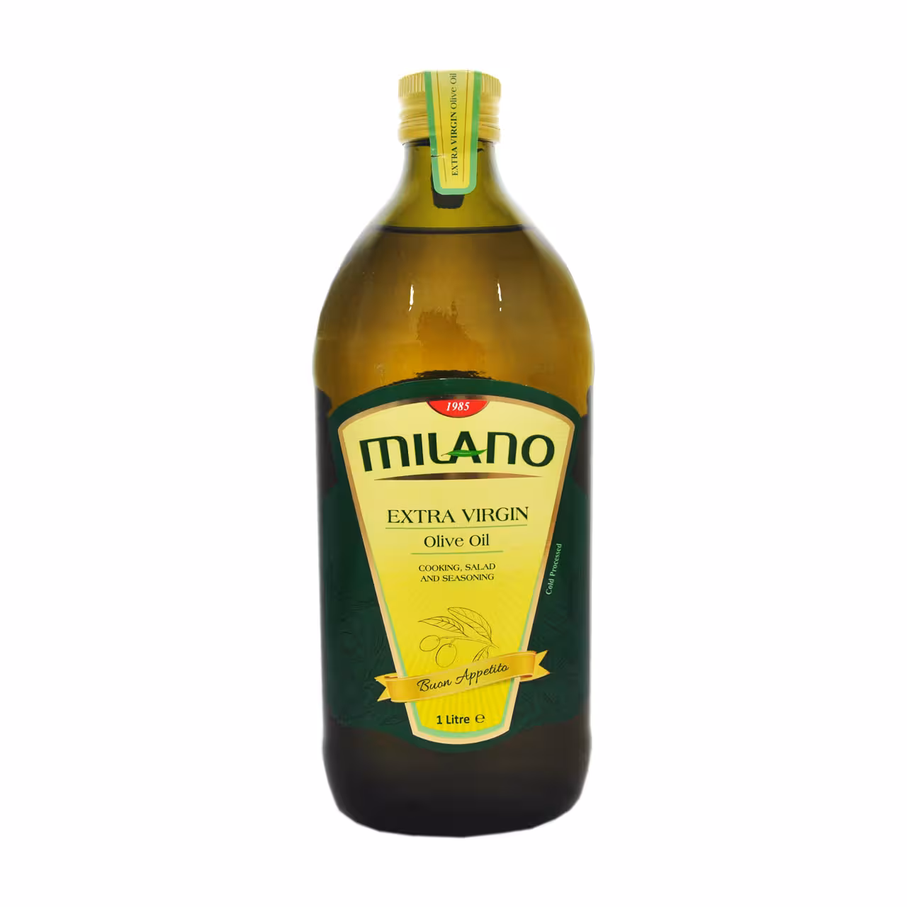 روغن زیتون فرا بکر ( با بو ) یک لیتر میلانو - milano