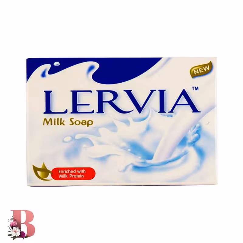 صابون سفید کننده و روشن کننده لرویا مدل شیری وزن 90 گرم | Lervia Milk Soap 90 gr
