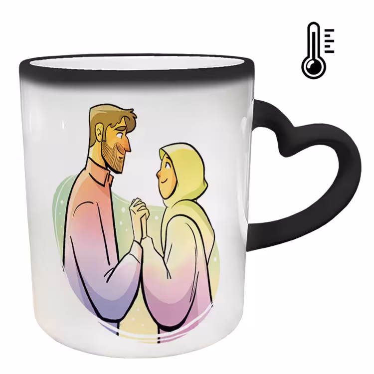 خرید ماگ-لیوان حرارتی  دسته ساده  عاشقانه کد 238