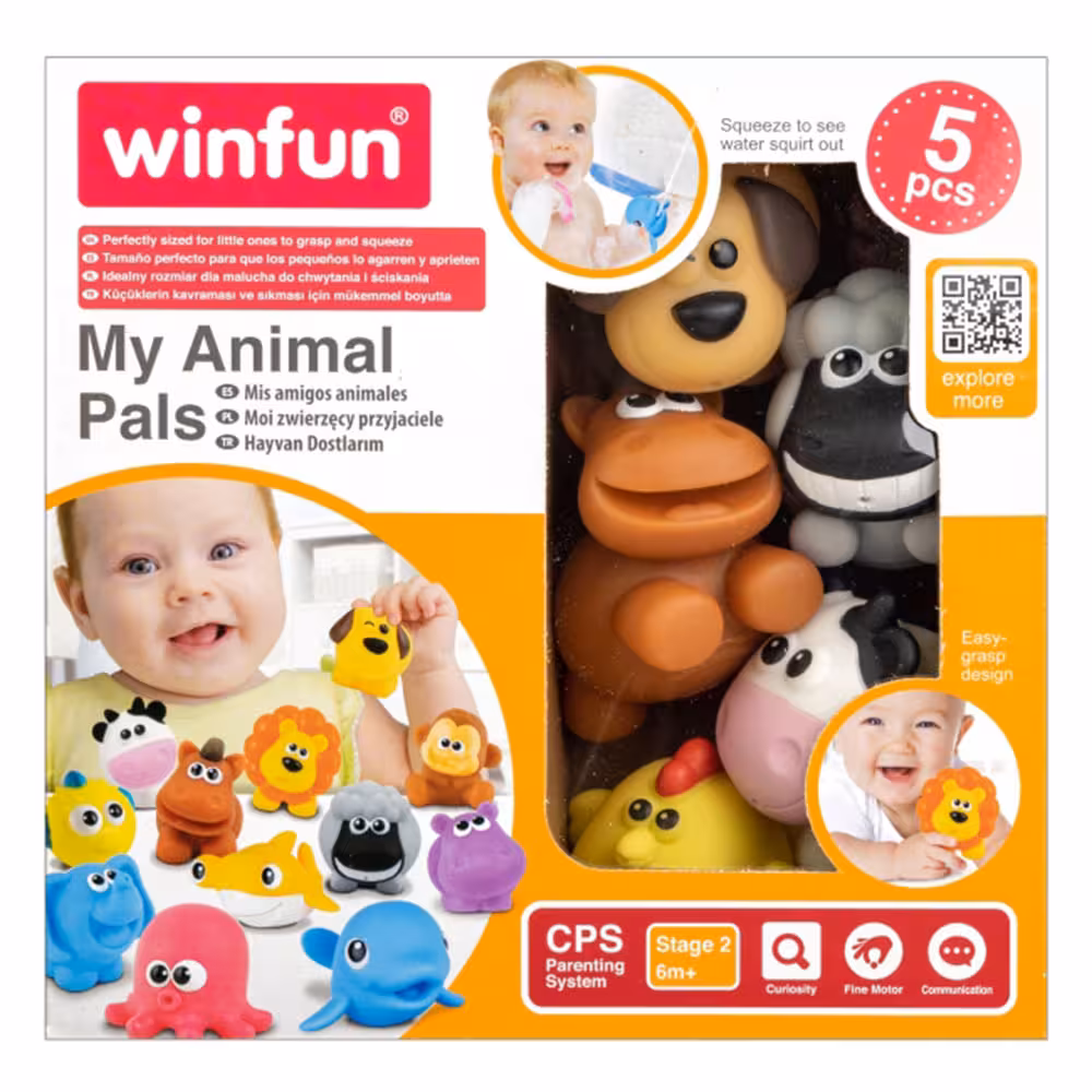 پوپت پنج عددی حیوانات مزرعه winfun