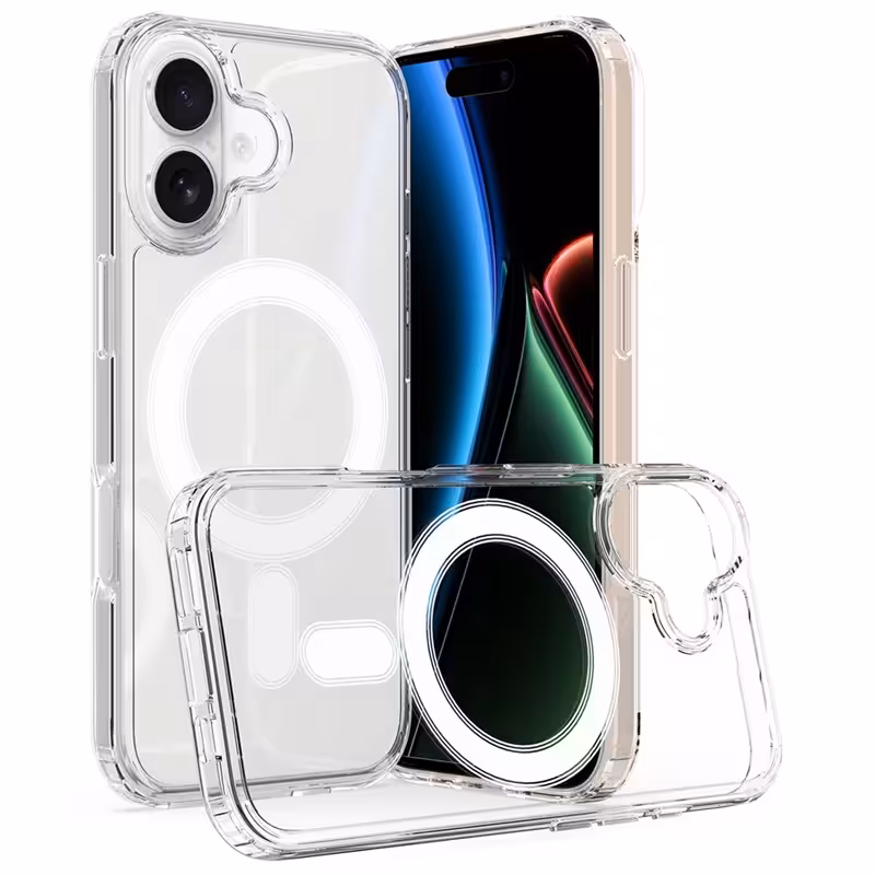 قاب شفاف مگ سیفدار مناسب برای IPHONE 17 (پک اپل استوری)