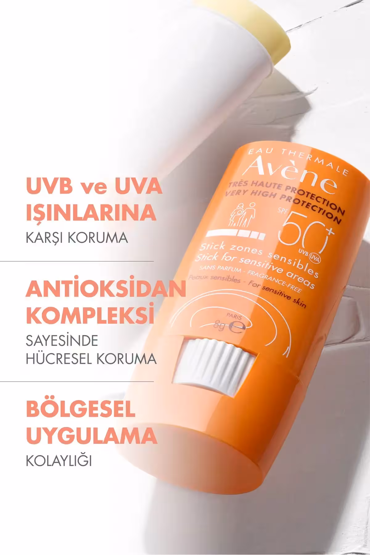 استیک ضد آفتاب با SPF 50  برای نواحی حساس، با حجم 8 گرم - 9792