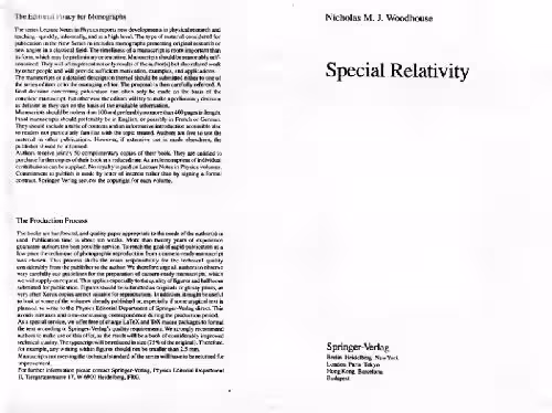خرید و دانلود نسخه کامل کتاب Special Relativity