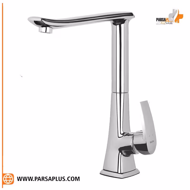 شیر آشپزخانه دوان مدل تریفا کروم