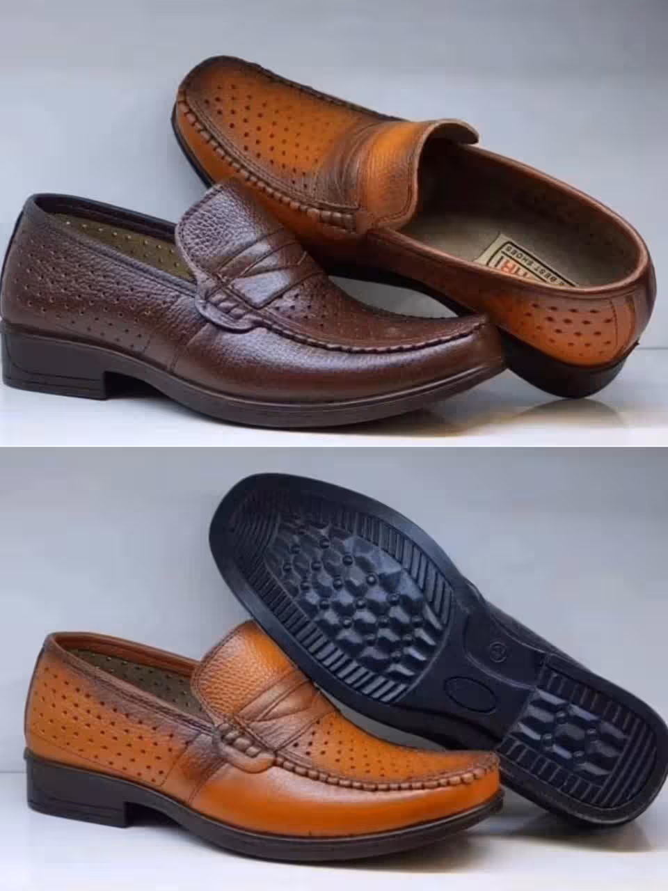 کفش مردانه تابستانی چرم کد 2319