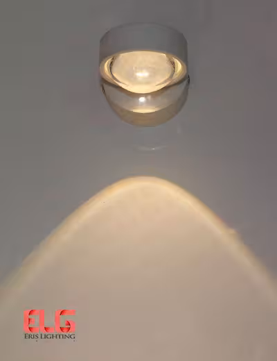 چراغ دکوراتیو لنزدار یک‌طرفه 3 وات بدنه سیلور IP20