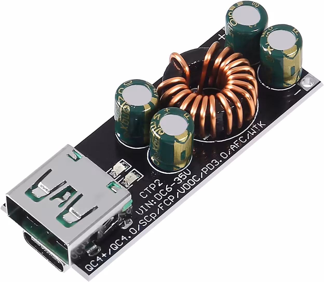 ماژول فست شارژ QC4.0-QC3.0 با خروجی USB Type-C