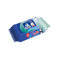 دستمال مرطوب پاکتی درب دار حاوی نرم کننده برند Mr.panguin مستر پنگوئن 50 عددی سایز 20*15