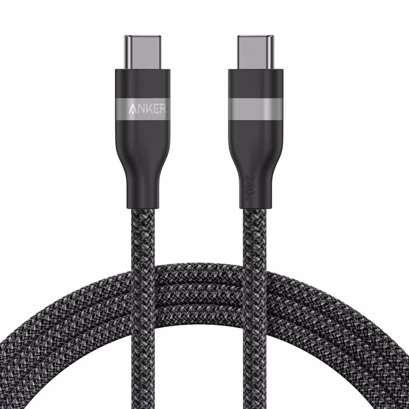کابل تبدیل USB-C به USB-C انکر مدل A82E2 طول 0.9 متر با توان 240 وات