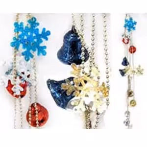 ریسه گوی با برف کریسمس