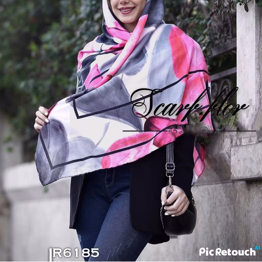 روسری دور دست دوز سایز140 رنگ سال