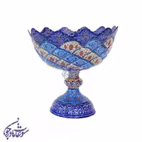 کاسه پایه دار میناکاری