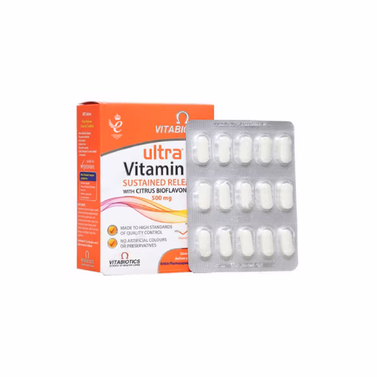قرص اولترا ویتامین ث 60 عددی ویتابیوتیکس-Vitabiotics