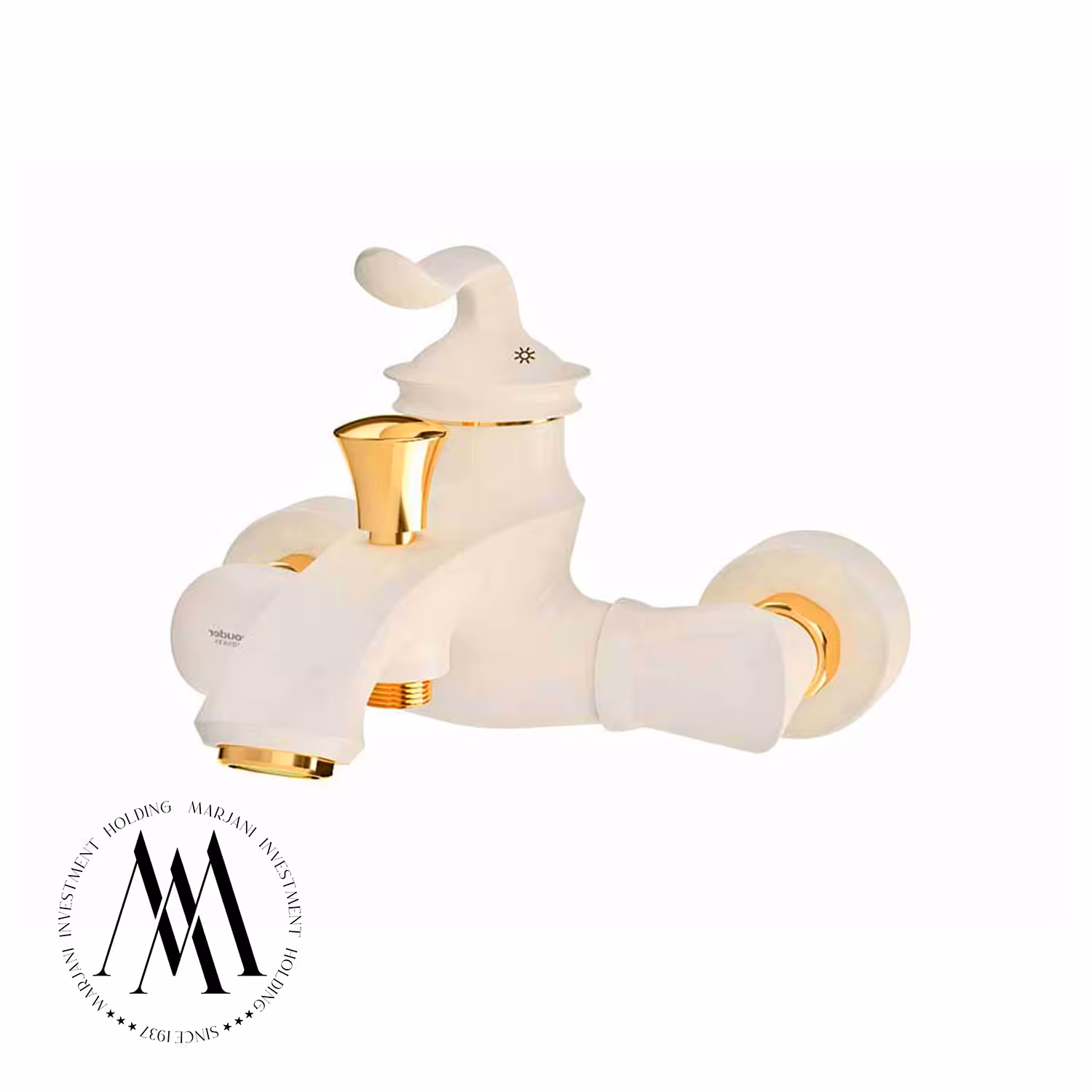 شیر حمام شودر مدل لوکا (شیری طلا)