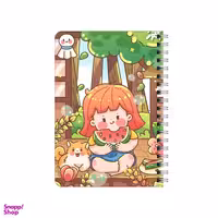 دفترچه یادداشت بامبیلیپ مدل چوبی طرح دختر هندونه خور کد 1720943