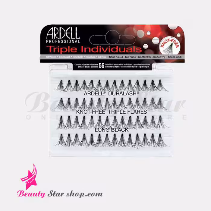 مژه بدون گره سه بعدی تریپل آردل سایز لانگ