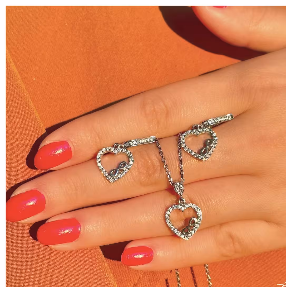 نیمست نقره جواهری کد 00143