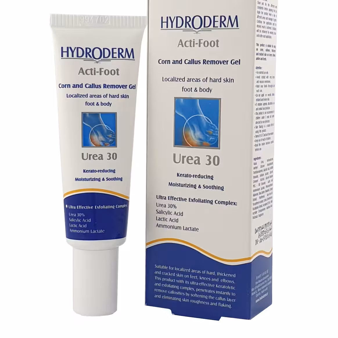ژل مرطوب کننده قوی اوره 30% اکتی فوت هیدرودرم 30 میل